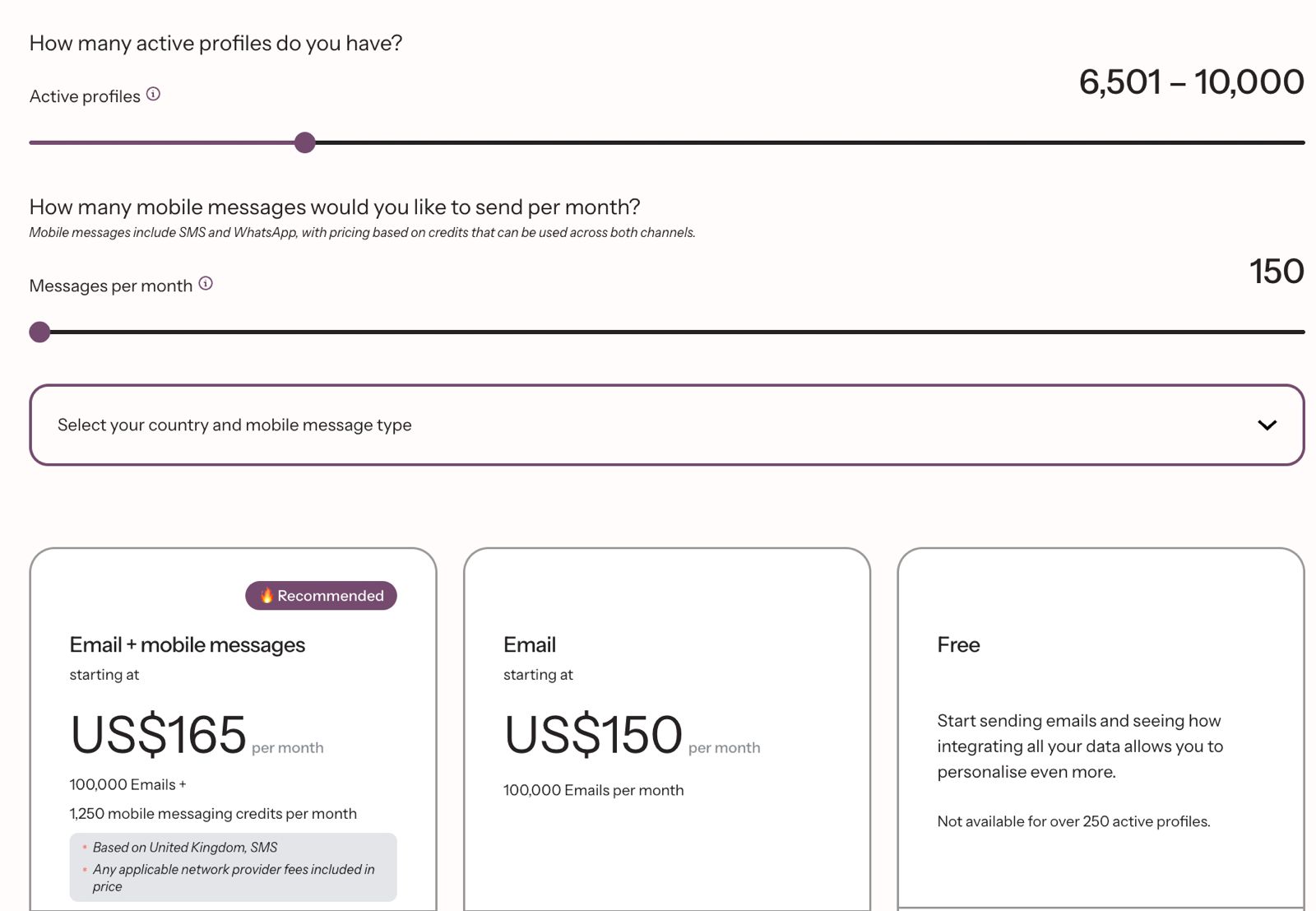 Klaviyo pricing